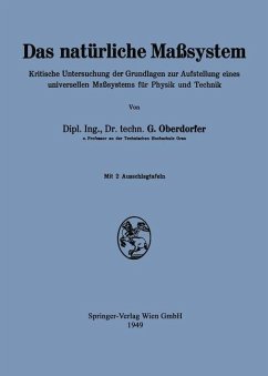 Das natürliche Maßsystem - Oberdorfer, Günther