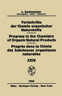 Cover Fortschritte Der Chemie Organischer Naturstoffe / Progress in the Chemistry of Organic Natural Products / Progrès Dans La Chimie Des Substances Organiques Naturelles