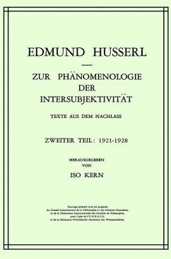 Zur Phänomenologie der Intersubjektivität - Husserl, Edmund;Kern