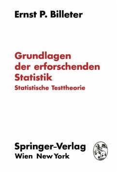 Grundlagen der erforschenden Statistik - Billeter, Ernst P.