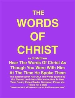 Cover THE WORDS OF CHRIST By St Matthew (eBook, ePUB)