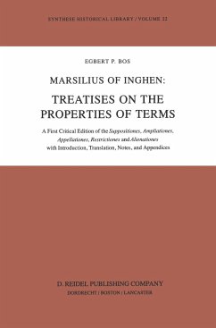 Marsilius of Inghen: Treatises on the Properties of Terms - Bos, E. P.