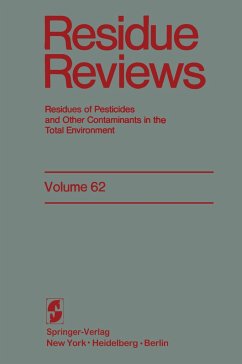 Residue Reviews - Gunther, Francis A.;Hylin, John W.;Westlake, William E.