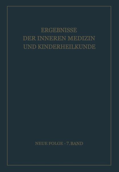 Ergebnisse der Inneren Medizin und Kinderheilkunde
