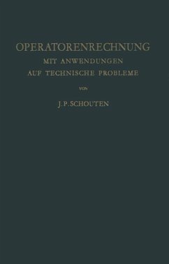 Operatorenrechnung - Schouten, Jacobus P.