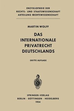 Das Internationale Privatrecht Deutschlands - Wolff, Martin