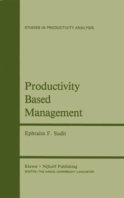 Productivity Based Management - Sudit, Ephraim F.