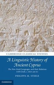 Cover A Linguistic History of Ancient Cyprus