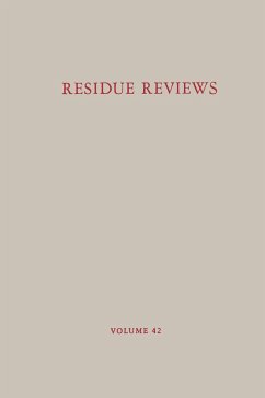 Residue Reviews/Rückstands-Berichte - Gunther, Francis A.