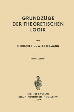 Grundzüge der Theoretischen Logik - Hilbert, David;Ackermann, Wilhelm