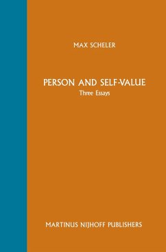 Person and Self-Value - Scheler, Max