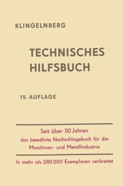 Klingelnberg Technisches Hilfsbuch - Klingelnberg, W. Ferdinand