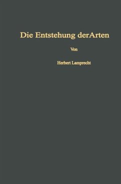 Die Entstehung der Arten und höheren Kategorien - Lamprecht, Herbert