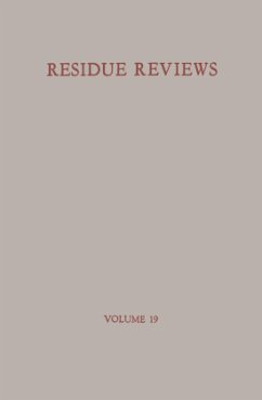 Residue Reviews/Rückstandsberichte - Gunther, Francis A.