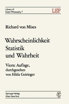 Wahrscheinlichkeit Statistik und Wahrheit - Mises, Richard v.