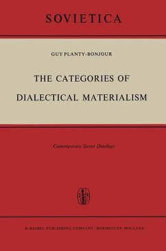The Categories of Dialectical Materialism - Planty-Bonjour, Guy