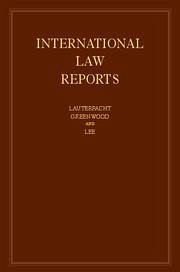 International Law Reports: Volume 154