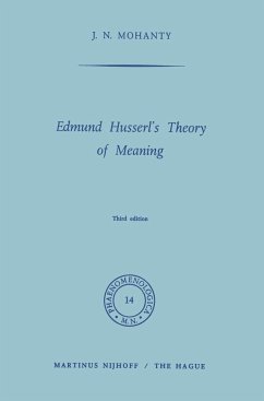 Edmund Husserl¿s Theory of Meaning - Mohanty, J. N.
