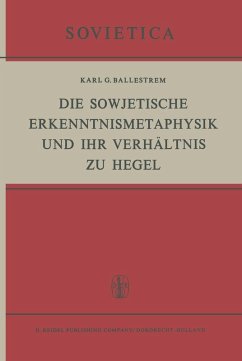 Cover Die Sowjetische Erkenntnismetaphysik und Ihr Verhältnis zu Hegel