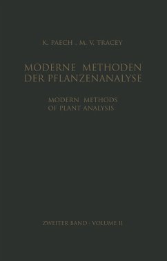 Modern Methods of Plant Analysis / Moderne Methoden der Pflanzenanalyse - Tracey, M. V.; Paech, K.