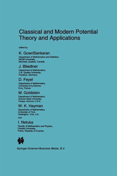 Classical and Modern Potential Theory and Applications Classical and Modern Potential Theory and Applications