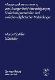 Massenspektrensammlung von Lösungsmitteln, Verunreinigungen, Säulenbelegmaterialien und einfachen aliphatischen Verbindungen