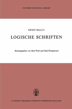 Logische Schriften - Mally, E.;Wolf, K.;Weingartner, Paul