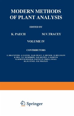 Modern Methods of Plant Analysis / Moderne Methoden der Pflanzenanalyse - Paech, K.; Tracey, M. V.