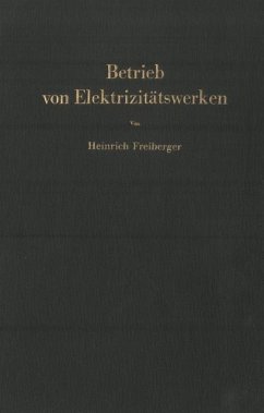 Betrieb von Elektrizitätswerken - Freiberger, Heinrich