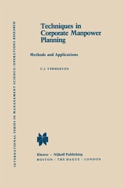 Techniques in Corporate Manpower Planning - Verhoeven, C. J.