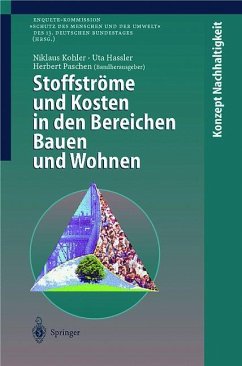 Stoffströme und Kosten in den Bereichen Bauen und Wohnen