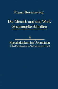 Franz Rosenzweig Sprachdenken - Rosenzweig, U.;Bat-Adams, Rachel
