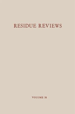 Residue Reviews / Rückstands-Berichte - Gunther, Jane Davies; Gunther, Francis A.