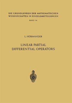 Linear Partial Differential Operators - Hörmander, Lars