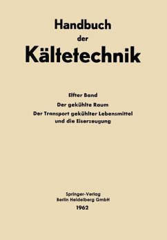 Der Gekühlte Raum der Transport Gekühlter Lebensmittel und die Eiserzeugung - Handbuch der Kältetechnik