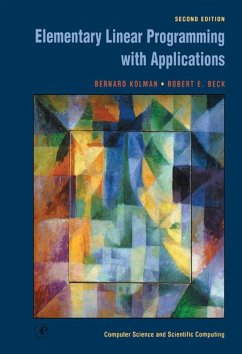 Elementary Linear Programming with Applications (eBook, ePUB) - Kolman, Bernard; Beck, Robert E.