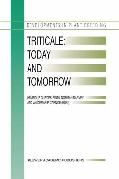 Triticale: Today and Tomorrow