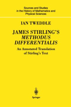 James Stirling¿s Methodus Differentialis - Tweddle, Ian