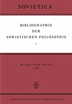 Bibliographie der Sowjetischen Philosophie