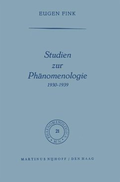 Studien zur Phänomenologie 1930¿1939 - Fink, S.