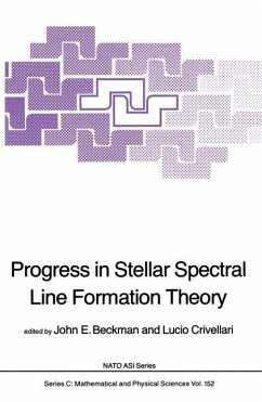 Progress in Stellar Spectral Line Formation Theory