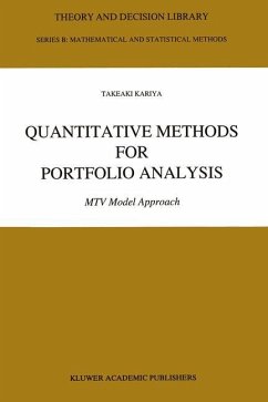 Quantitative Methods for Portfolio Analysis - Kariya, Takeaki