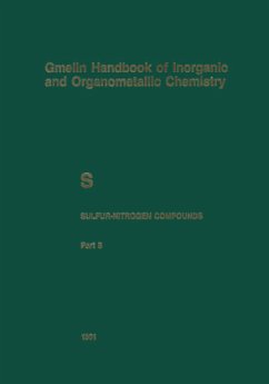 Cover S Sulfur-Nitrogen Compounds / Gmelin Handbook of Inorganic and Organometallic Chemistry BAND 2,1