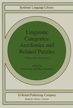 Linguistic Categories: Auxiliaries and Related Puzzles