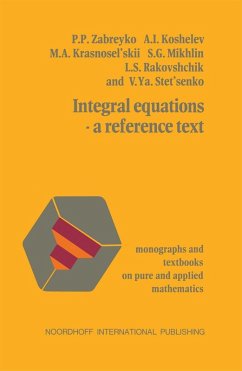 Cover Integral equations-a reference text