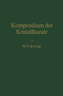 Kompendium der Kristallkunde - Jong, Wieger F. de