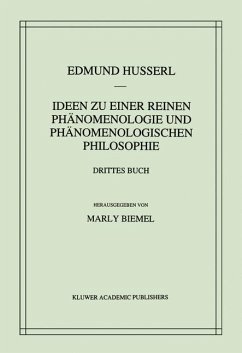 Ideen zu einer reinen Phänomenologie und phänomenologischen Philosophie - Husserl, Edmund;Biemel, Marly