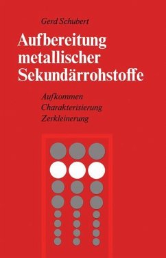 Aufbereitung metallischer Sekundärrohstoffe - Schubert, G.