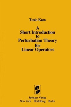 A Short Introduction to Perturbation Theory for Linear Operators - Kato, Tosio