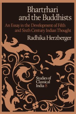 Bhart¿hari and the Buddhists - Herzberger, Radhika